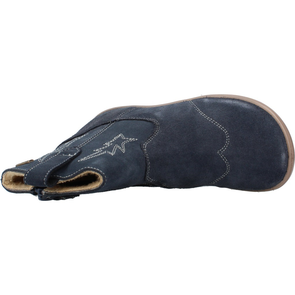 CHETTO BOTA DE PIEL - TIPO CAMPERA - WATERPROOF en color AZUL  (7)