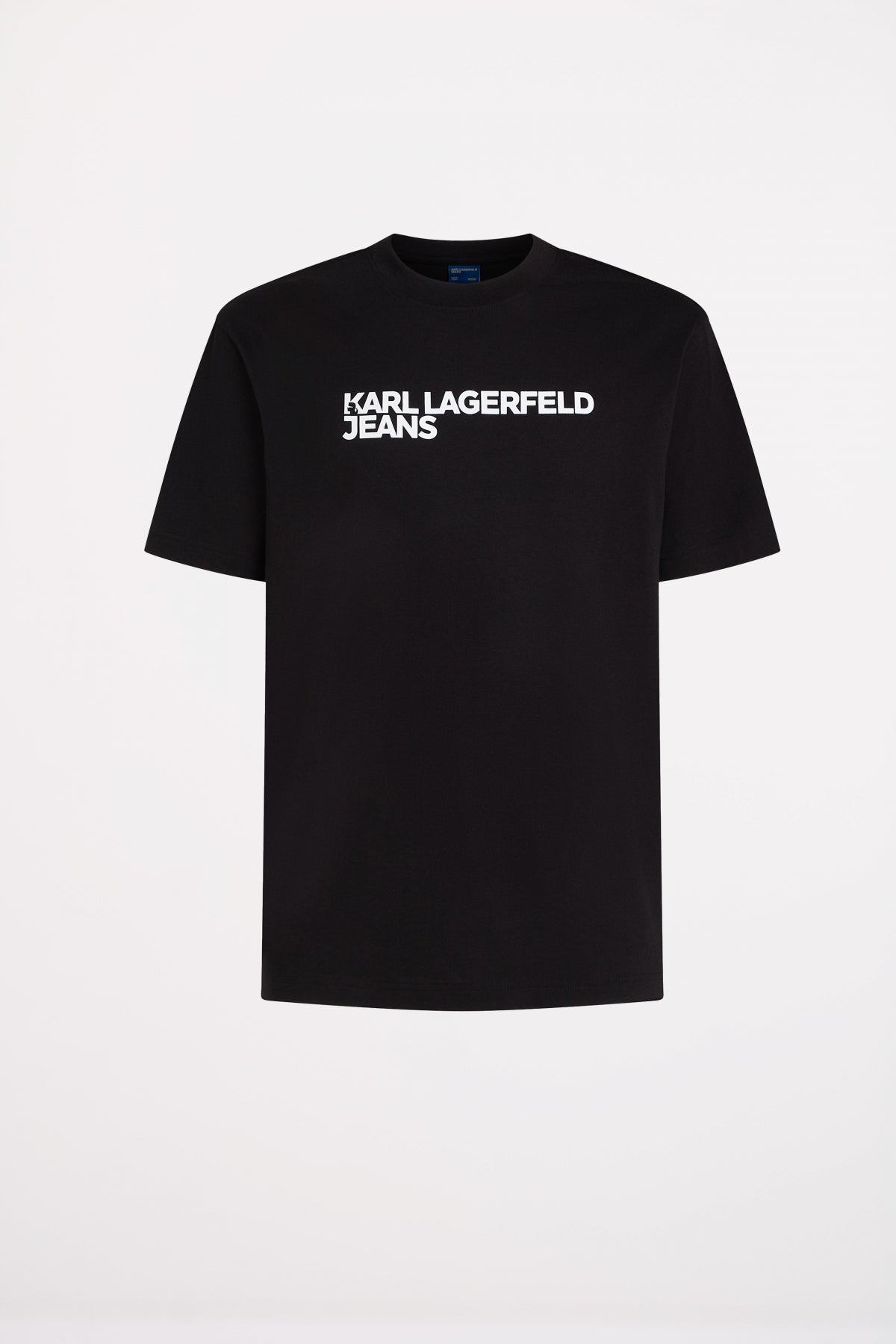 KARL LAGERFELD JEANS KLJ REG SS ESSENTIAL TEE en color NEGRO  (2)