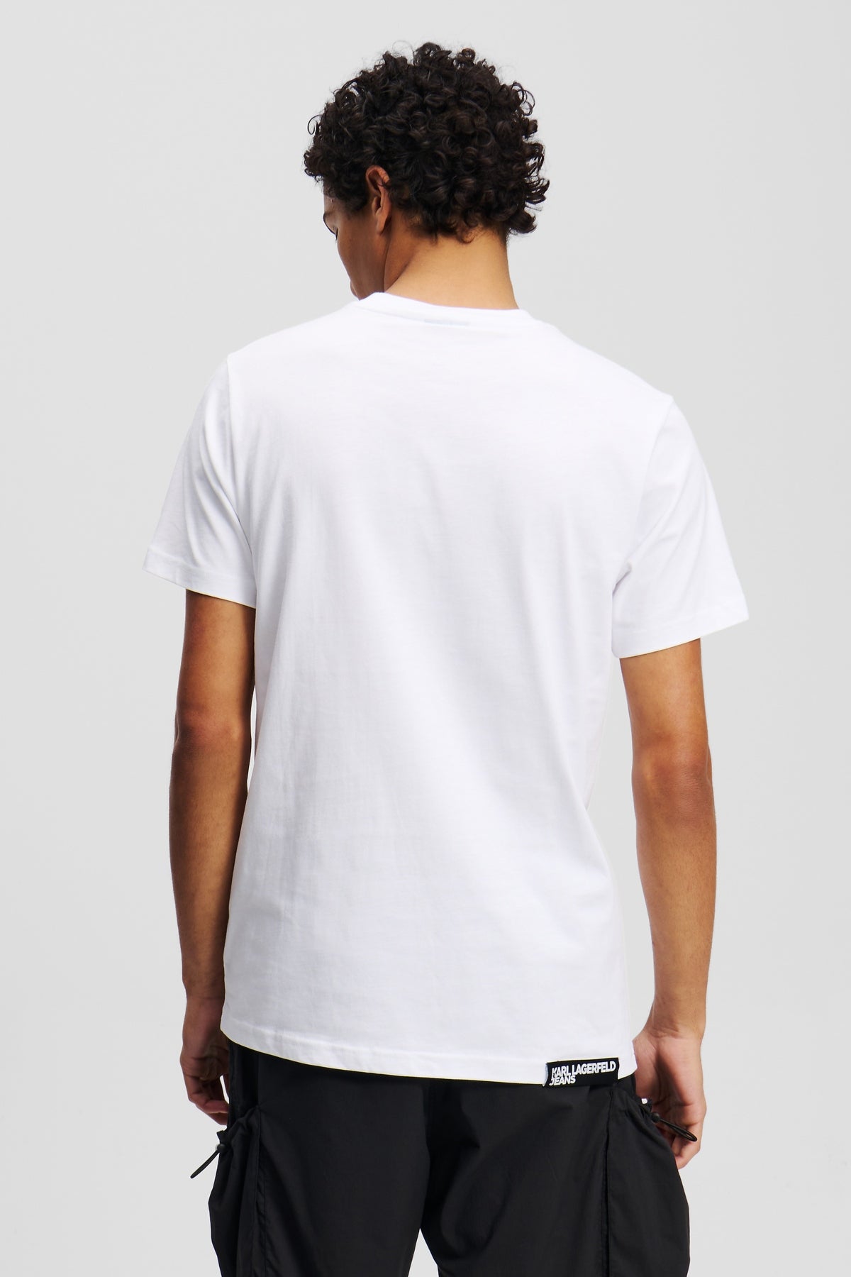 KARL LAGERFELD JEANS KLJ SLIM SS TEE en color BLANCO  (3)