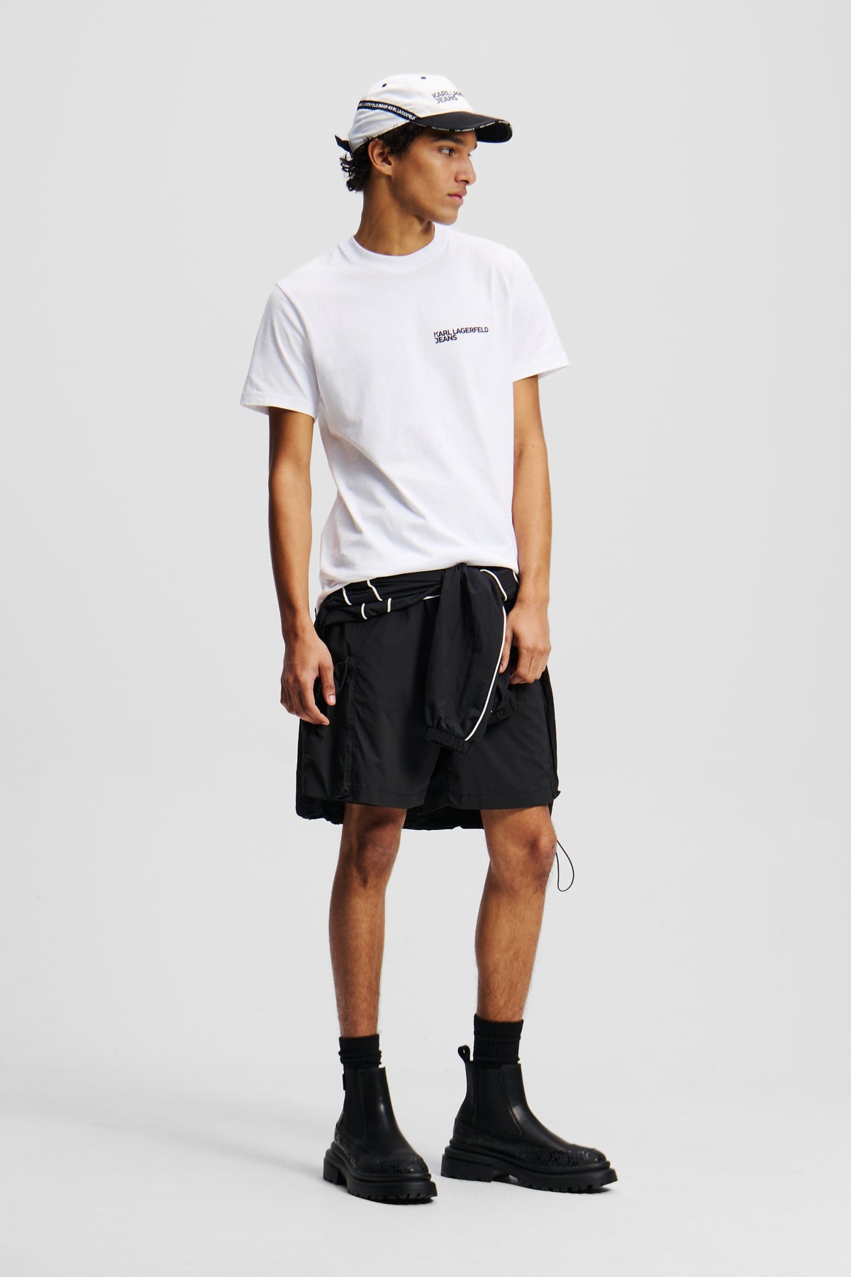 KARL LAGERFELD JEANS KLJ SLIM SS TEE en color BLANCO  (4)