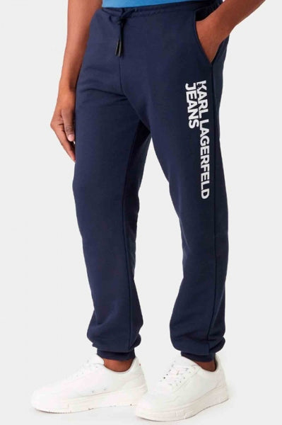 KARL LAGERFELD JEANS KLJ TEXT LOGO SLIM SWEATPA en color AZUL  (2)