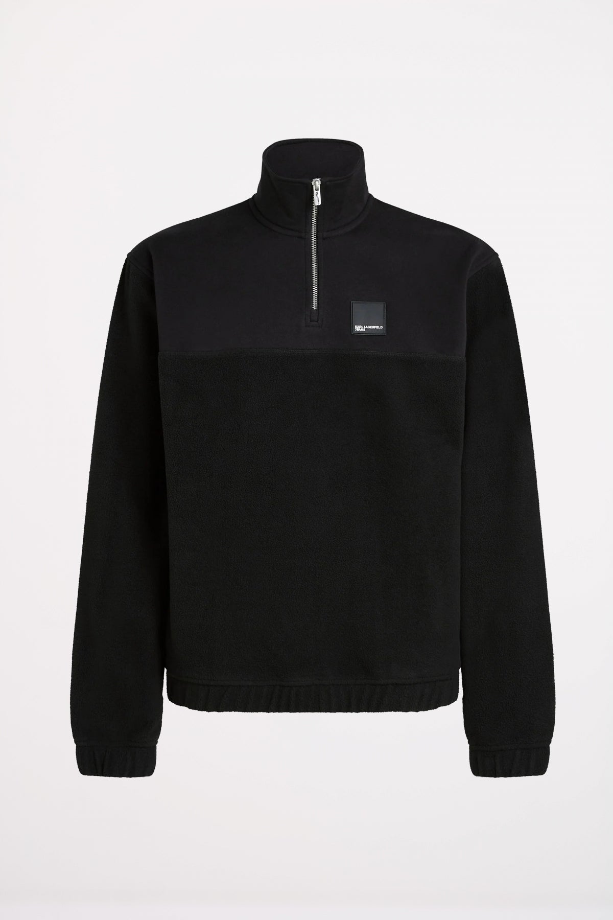 KARL LAGERFELD JEANS KLJ REG POLAR FLEECE ZIP S en color NEGRO  (2)