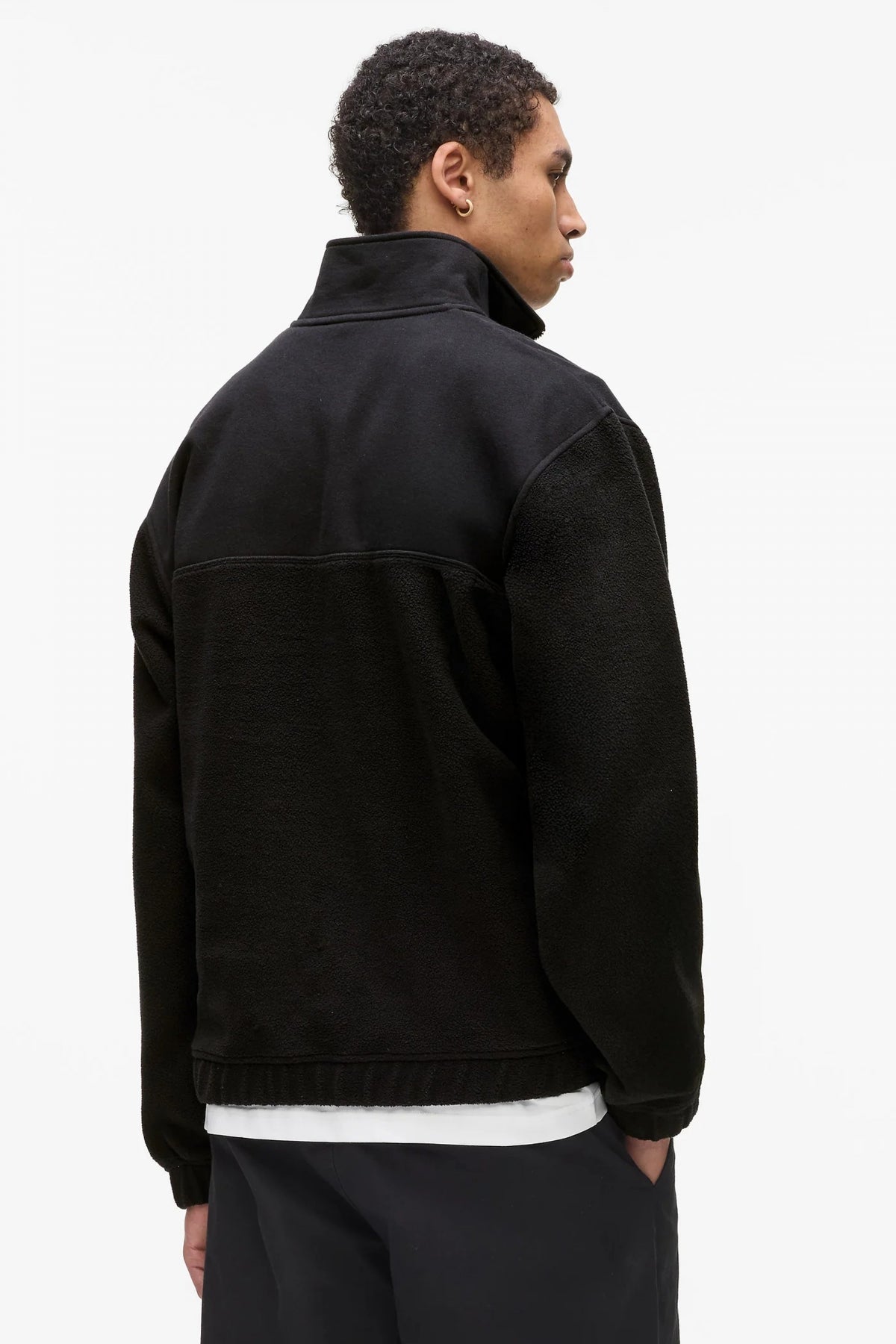 KARL LAGERFELD JEANS KLJ REG POLAR FLEECE ZIP S en color NEGRO  (3)