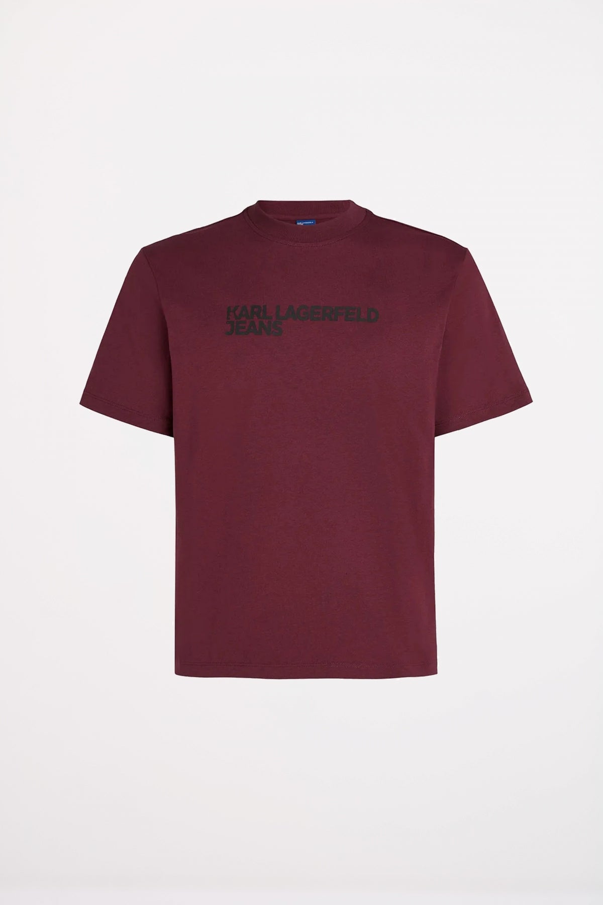 KARL LAGERFELD JEANS KLJ REG SS ESSENTIAL TEE en color BURDEOS  (1)