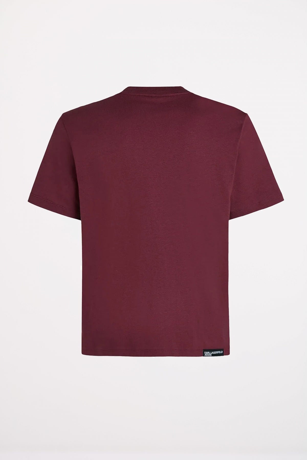 KARL LAGERFELD JEANS KLJ REG SS ESSENTIAL TEE en color BURDEOS  (2)