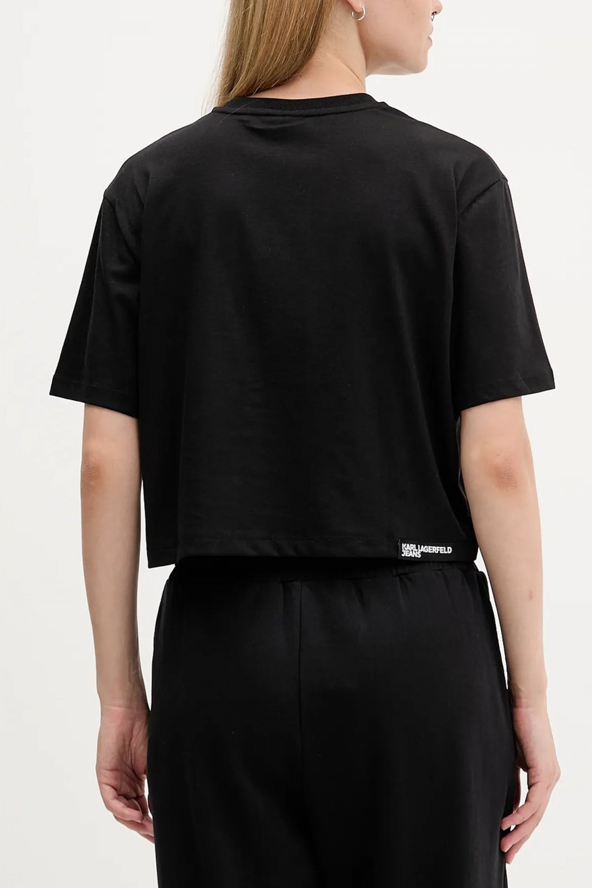 KARL LAGERFELD JEANS KLJ BOXY ECLIPSE GRAPHIC T en color NEGRO  (2)
