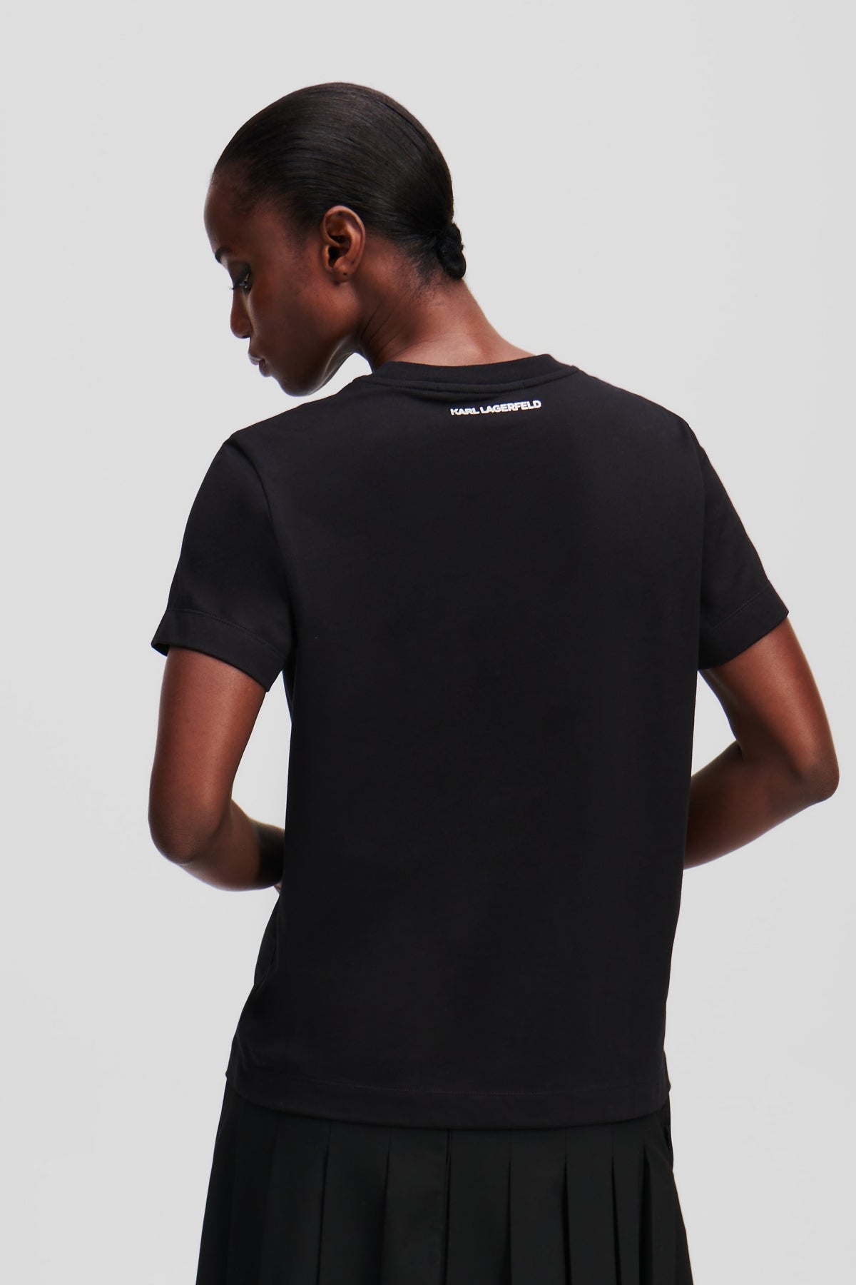 KARL LAGERFELD JEANS AW IKON SKETCH DUO T-SHIRT en color NEGRO  (3)