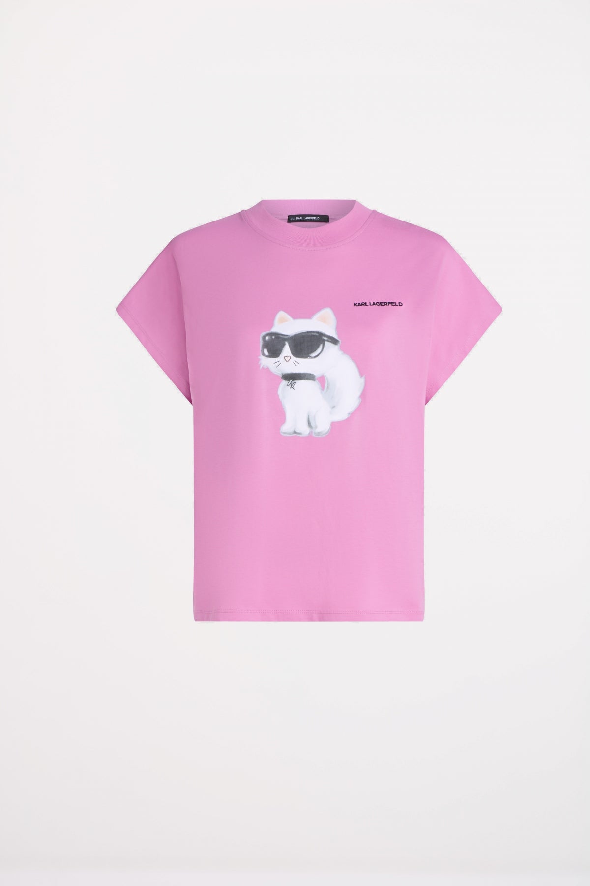 KARL LAGERFELD JEANS IKON AQUARELLE C LOOSE T-S en color ROSA  (2)