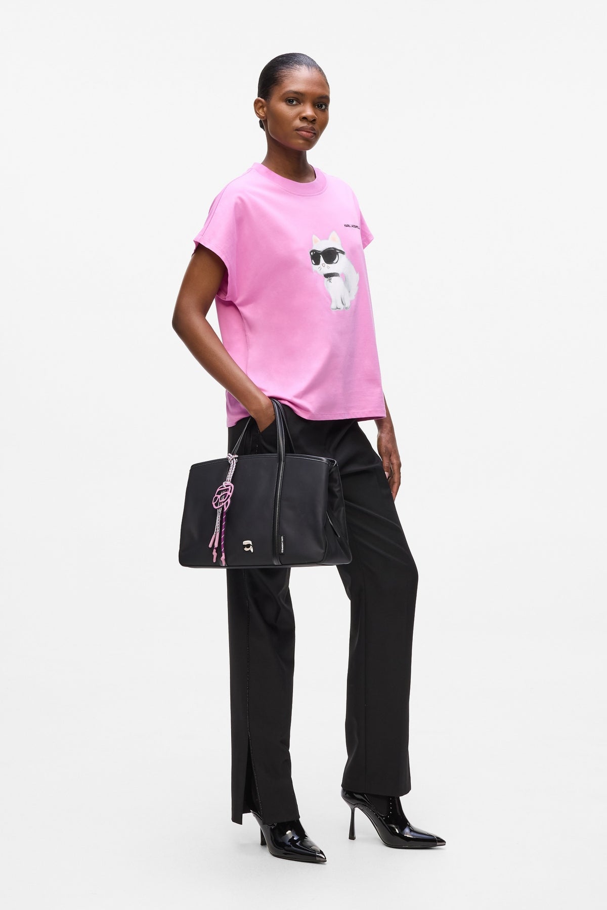 KARL LAGERFELD AW IKON AQUARELLE en color ROSA  (4)