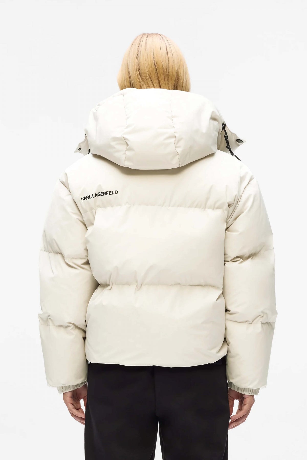 KARL LAGERFELD JEANS IKON PUFFER JACKET en color BLANCO  (3)