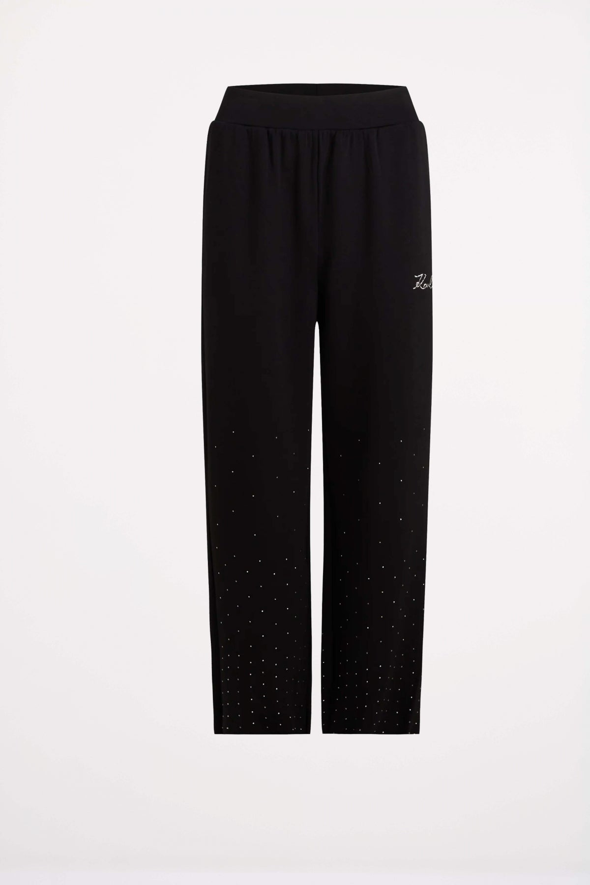 KARL LAGERFELD JEANS RHINESTONE RAIN SWEATPANT en color NEGRO  (2)