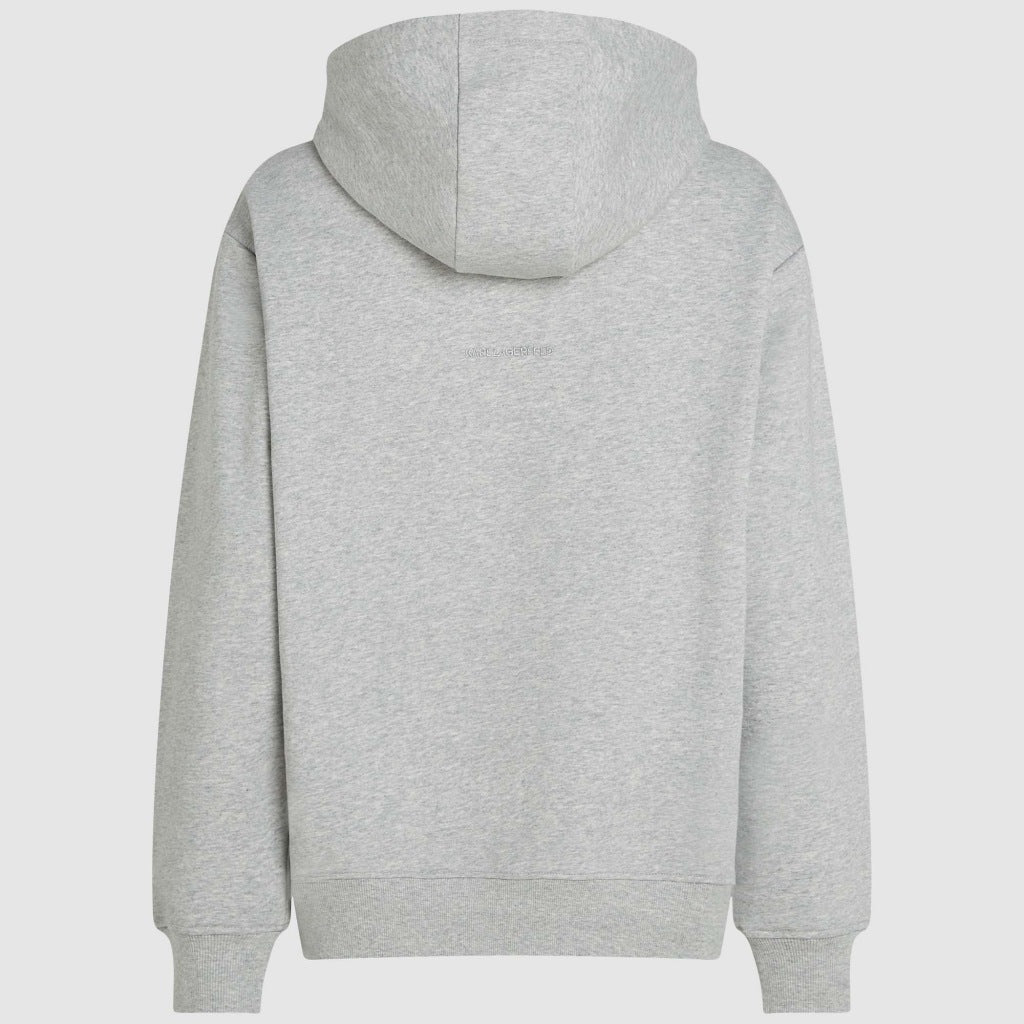 KARL LAGERFELD JEANS AUTOGRAPH SEQUINS HOODIE en color GRIS  (4)