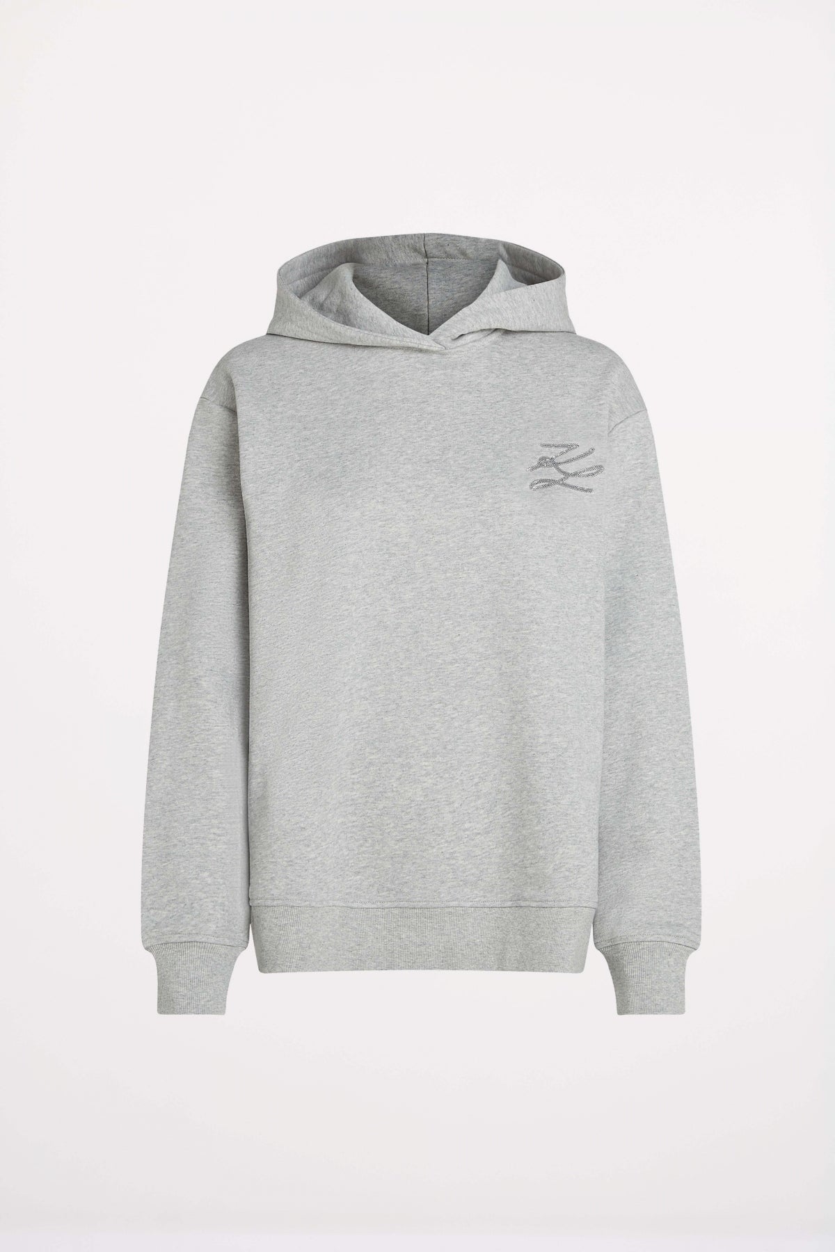 KARL LAGERFELD JEANS AUTOGRAPH SEQUINS HOODIE en color GRIS  (1)
