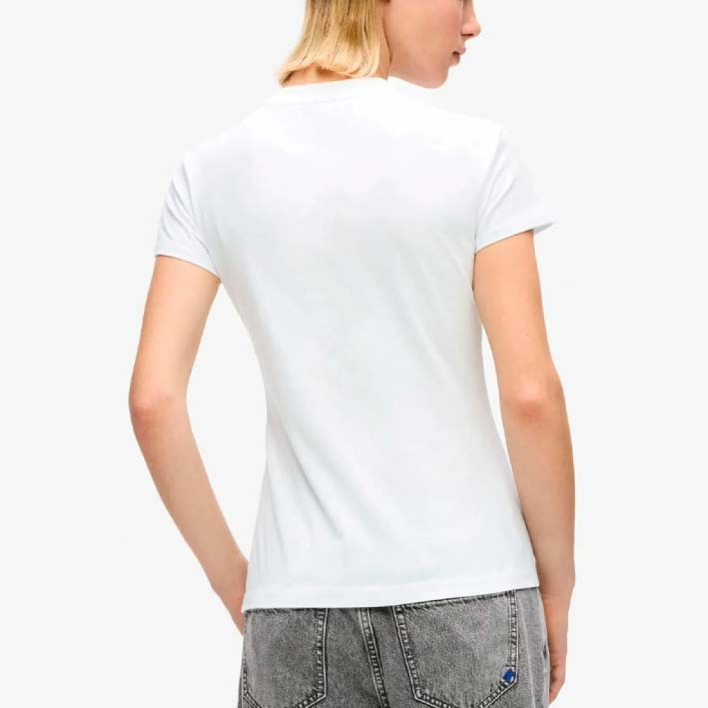KARL LAGERFELD JEANS  KLJ SLIM SS K LOGO TEE  en color BLANCO  (5)