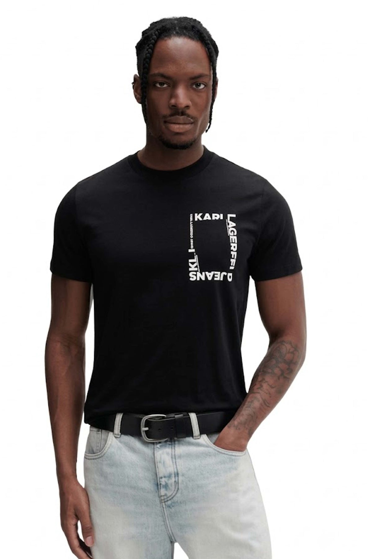 KARL LAGERFELD JEANS BM en color NEGRO  (1)