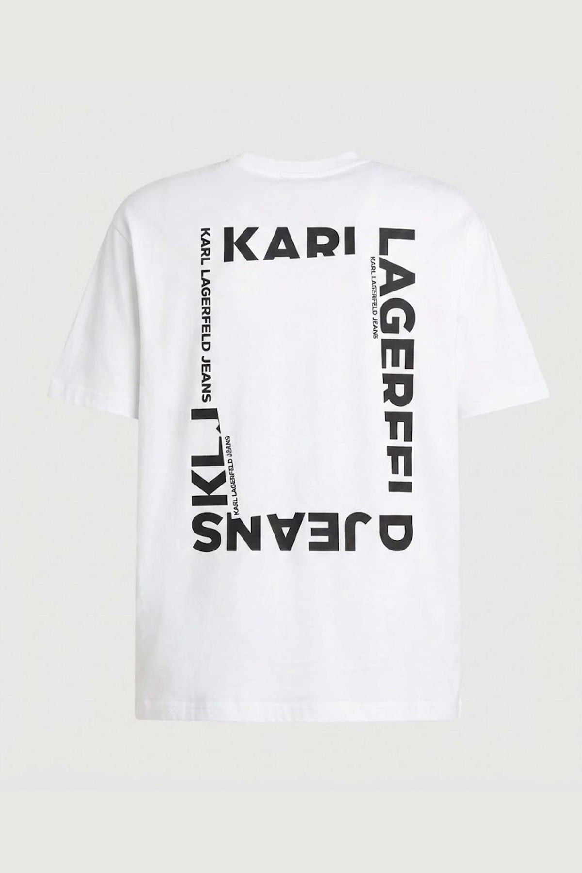 KARL LAGERFELD JEANS REG BACK FRAME TEE en color BLANCO  (2)