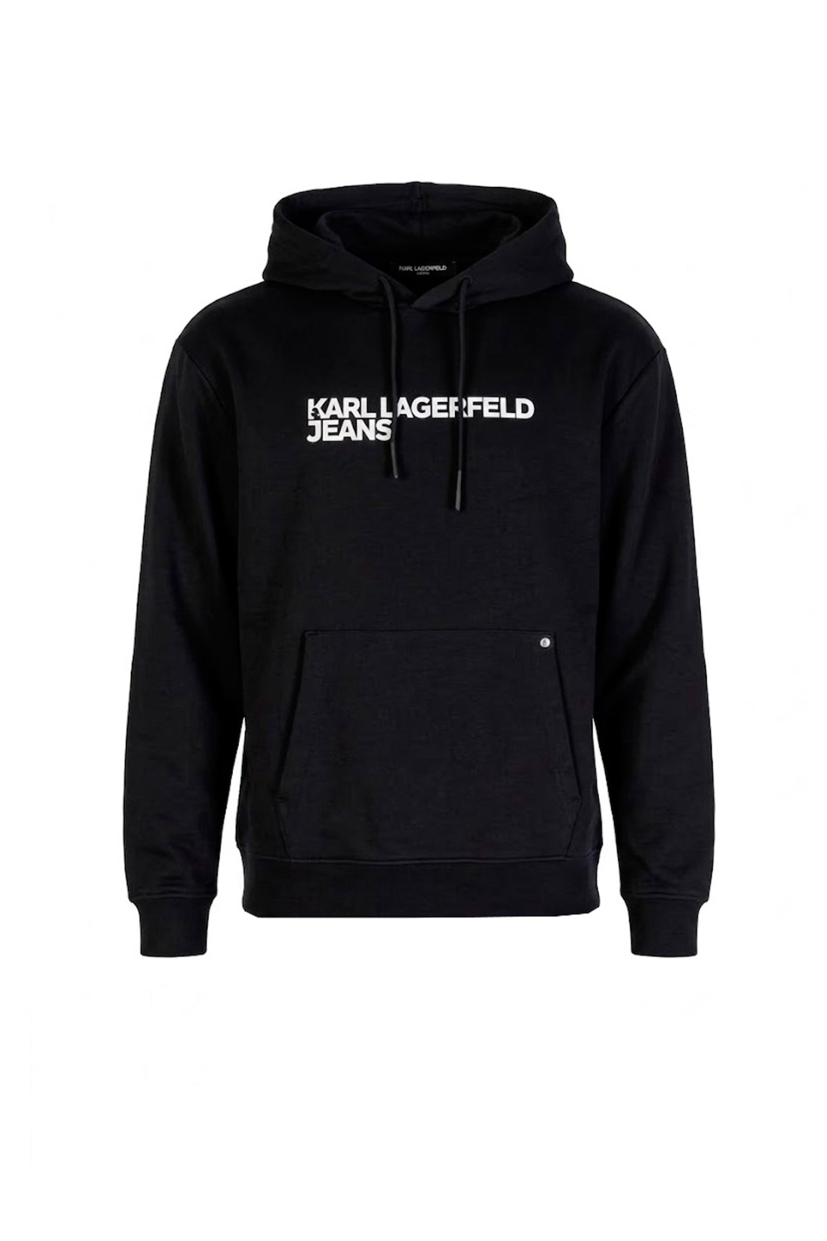 KARL LAGERFELD JEANS AM KLJ REG LOGO HOODIE en color NEGRO  (1)
