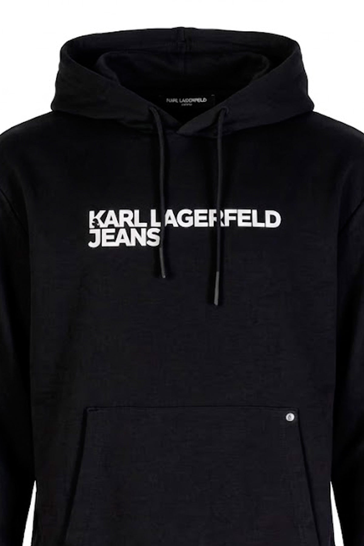 KARL LAGERFELD JEANS AM KLJ REG LOGO HOODIE en color NEGRO  (2)