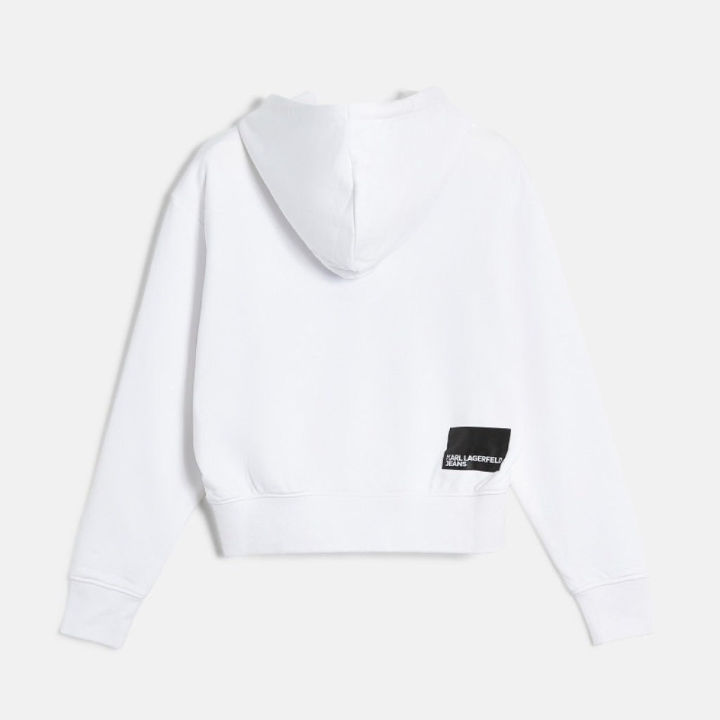 KARL LAGERFELD JEANS AM KLJ REG LOGO HOODIE en color BLANCO  (5)