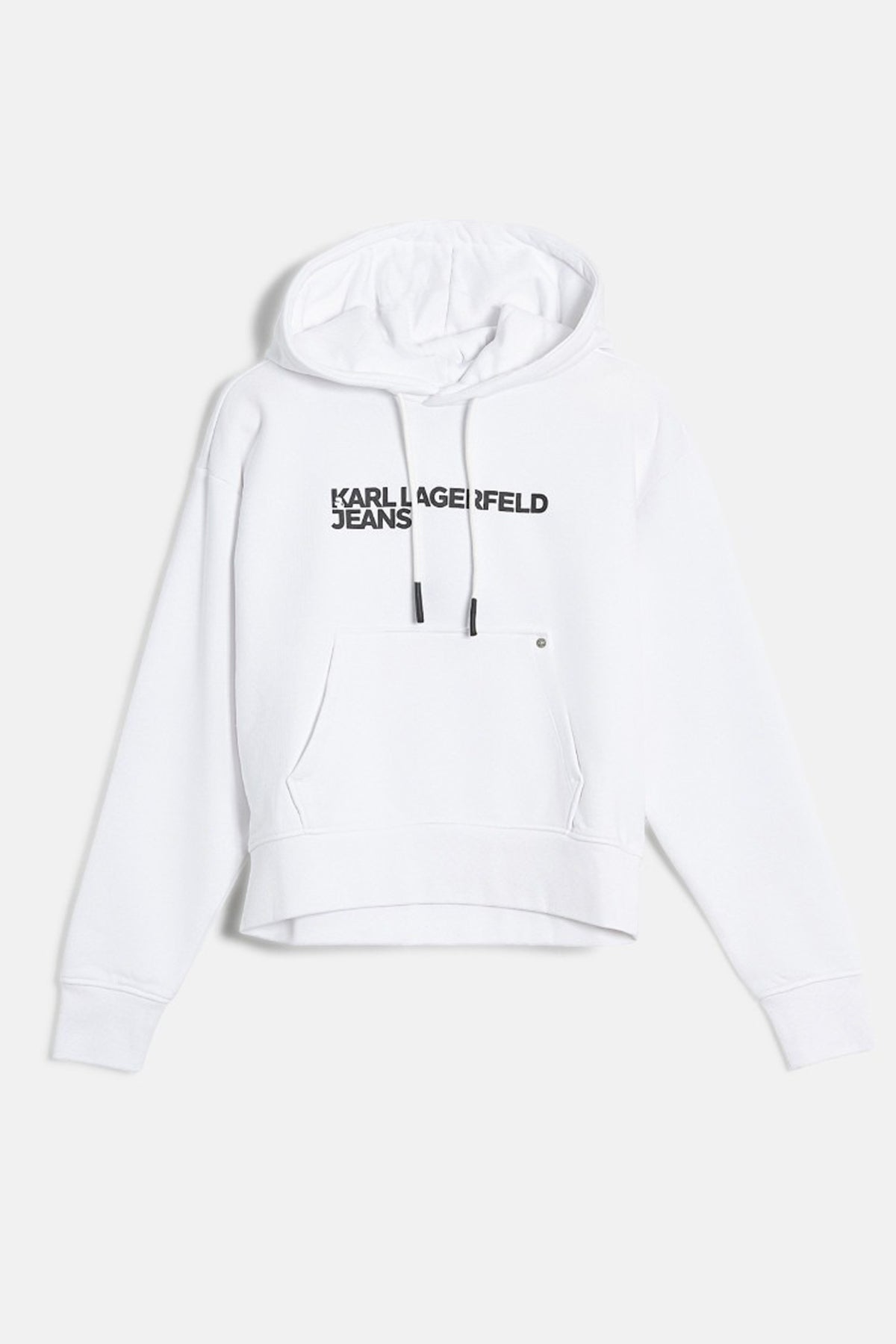 KARL LAGERFELD JEANS AM KLJ REG LOGO HOODIE en color BLANCO  (1)