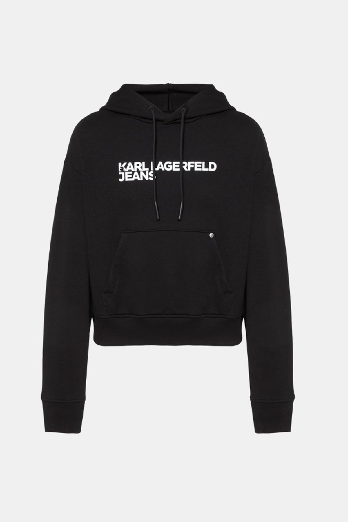 KARL LAGERFELD JEANS AW KLJ REG LOGO HOODIE en color NEGRO  (1)
