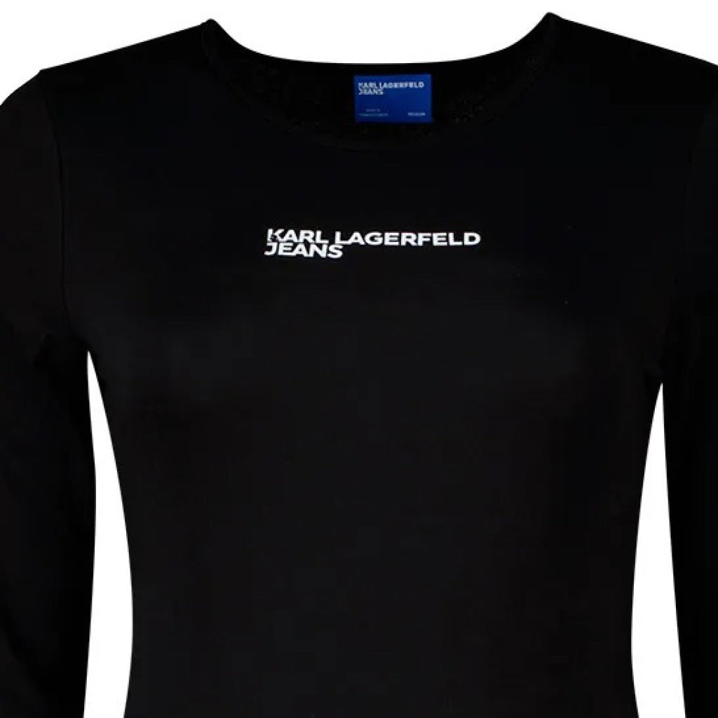 KARL LAGERFELD JEANS AW KLJ BODYSUIT CREW NECK en color NEGRO  (5)