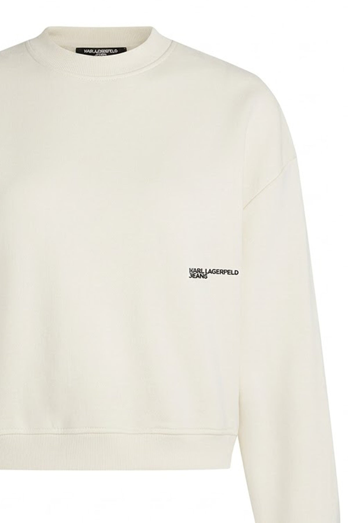 KARL LAGERFELD JEANS BW KLJ BOXY KARLISM SWEAT en color BLANCO  (3)