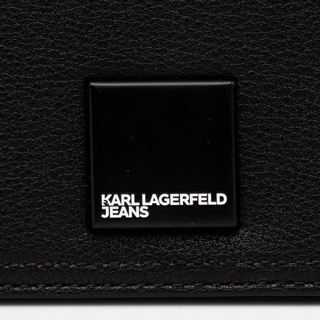 KARL LAGERFELD JEANS BW KLJ BOX LOGO CAMERA BAG en color NEGRO  (6)