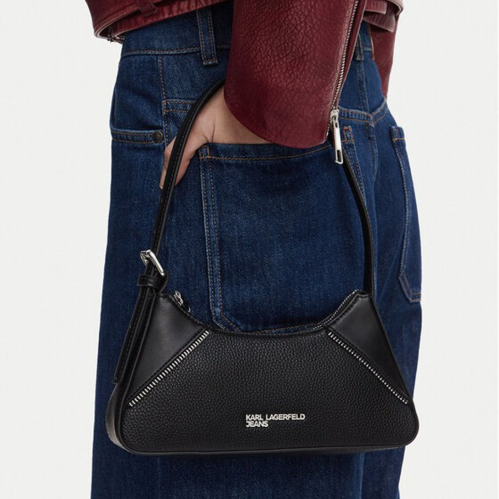 KARL LAGERFELD JEANS BW KLJ REBEL EW SHOULDER BAG en color NEGRO  (6)