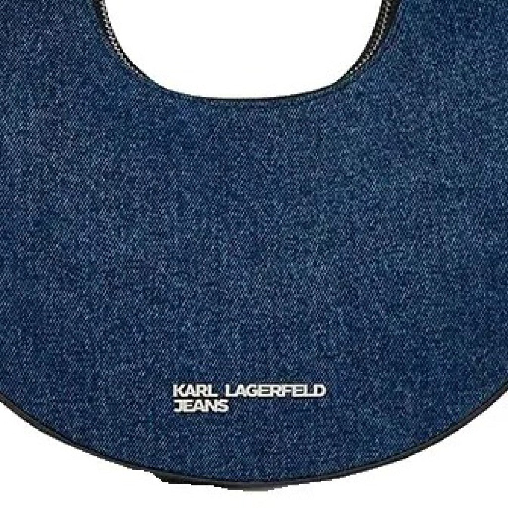 KARL LAGERFELD JEANS BW KLJ REBEL HOBO BAG DENIM en color AZUL  (5)