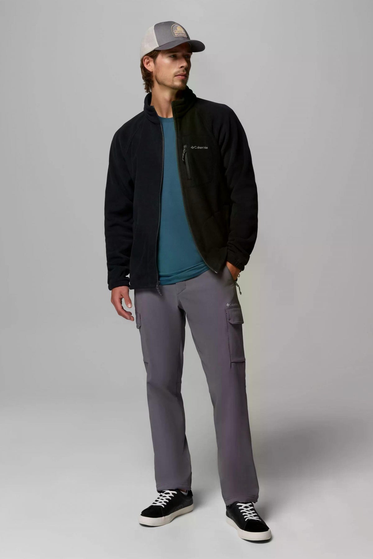 COLUMBIA FAST TREK II FULL ZIP FLE en color NEGRO  (4)