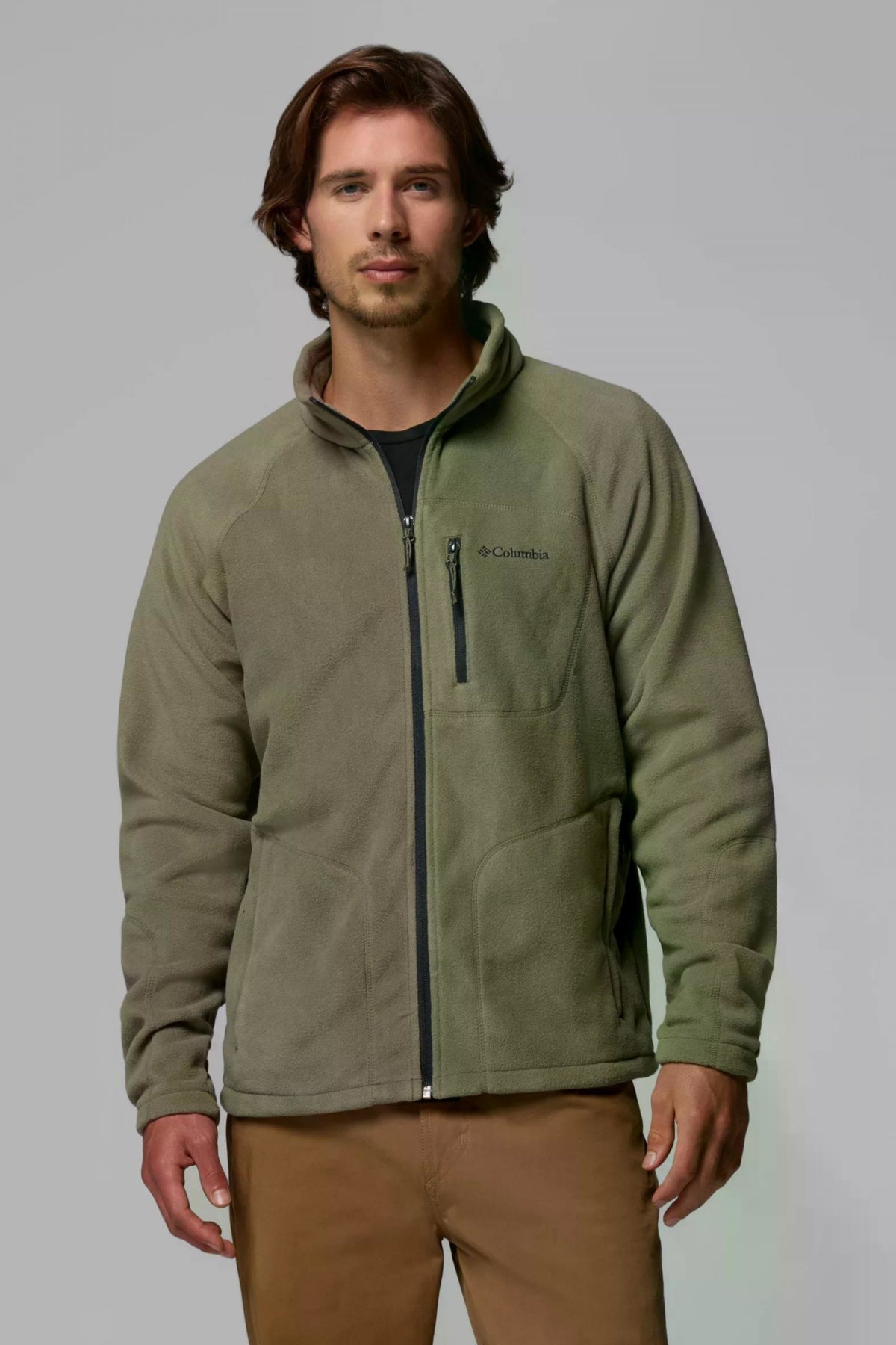 COLUMBIA FAST TREK II FULL ZIP FLE en color VERDE  (1)