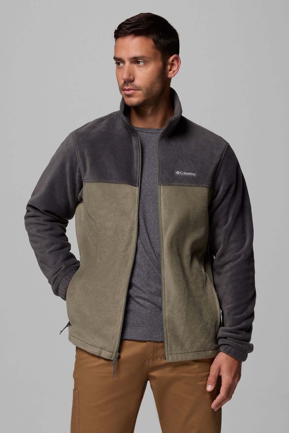 COLUMBIA STEENS MOUNTAIN FULL ZIP en color VERDE  (3)