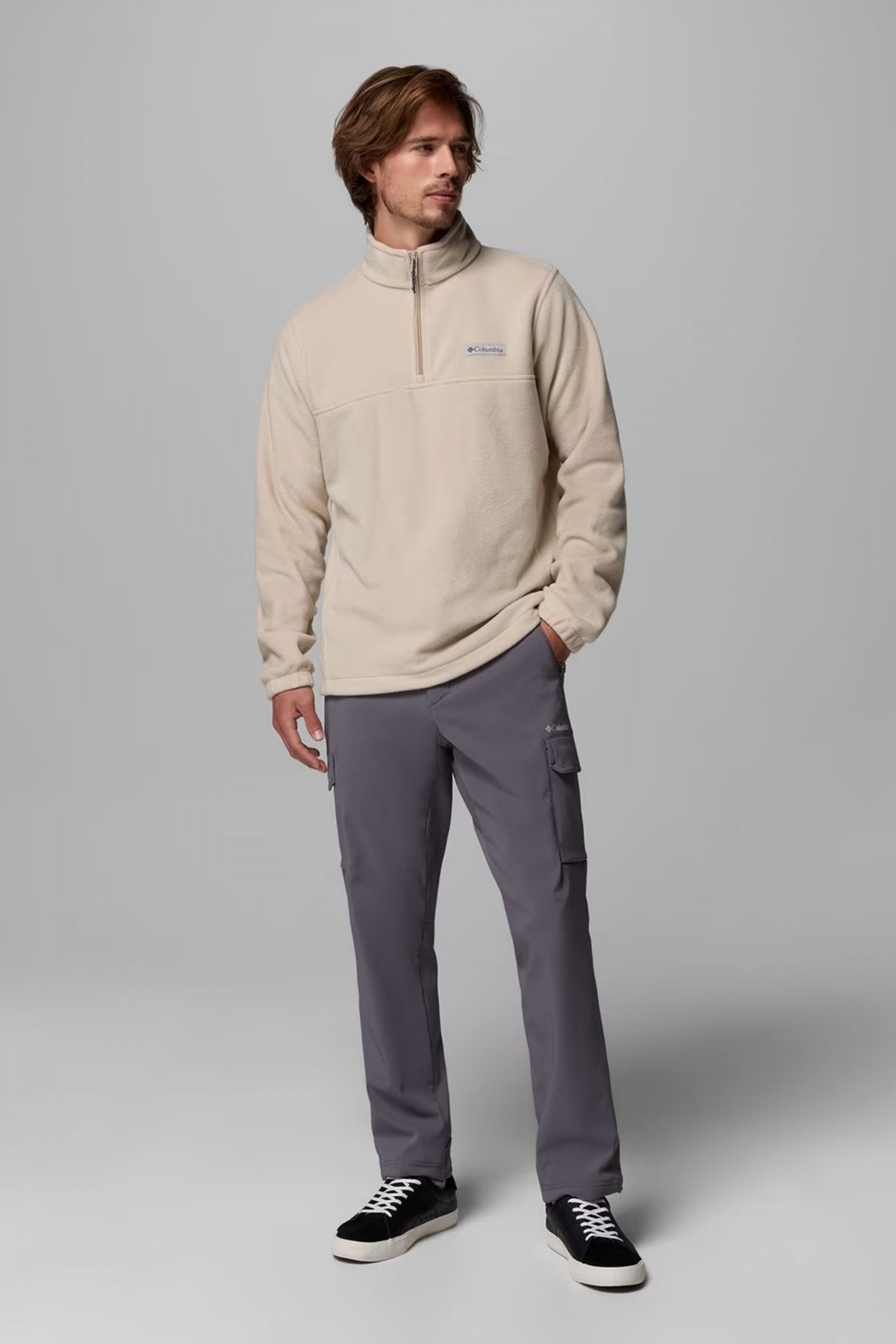 COLUMBIA STEENS MOUNTAIN HALF ZIP en color BEIS  (4)