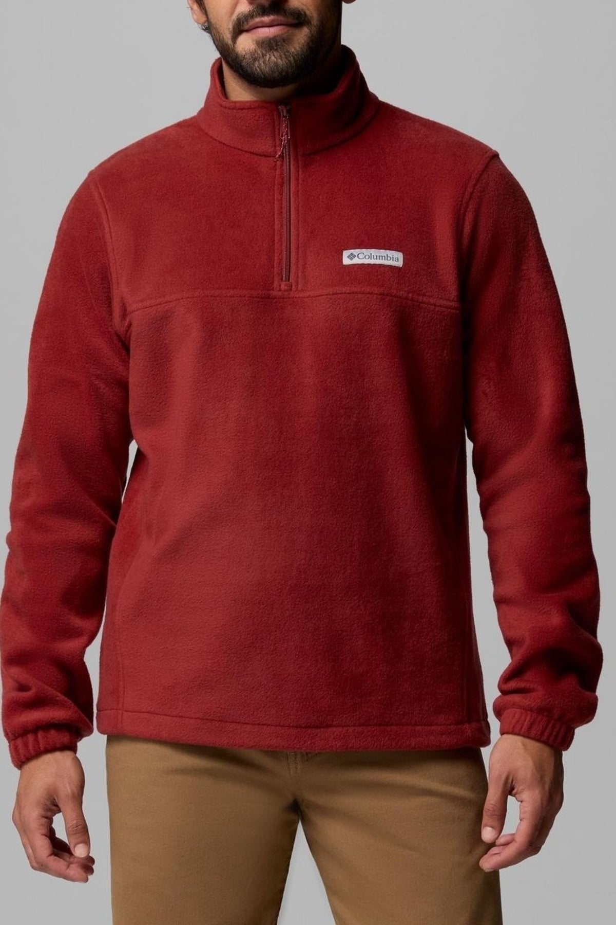 COLUMBIA CB STEENS MOUNTAIN HALF ZIP en color ROJO  (1)
