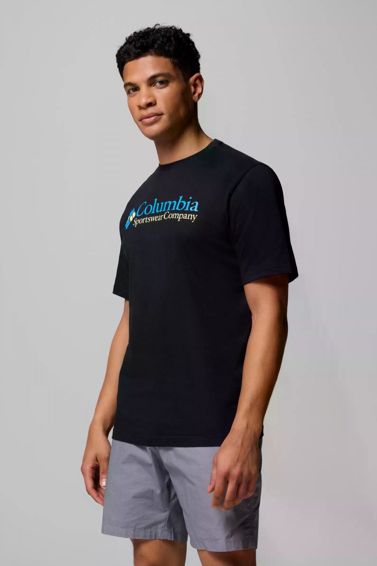 COLUMBIA CSC BASIC LOGO SHORT SLEE en color NEGRO  (3)