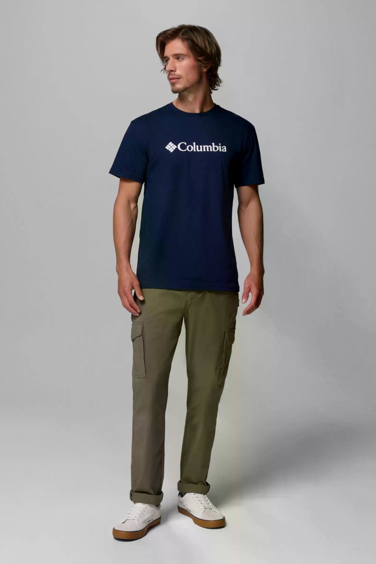 COLUMBIA CSC BASIC LOGO SHORT SLEE en color AZUL  (4)