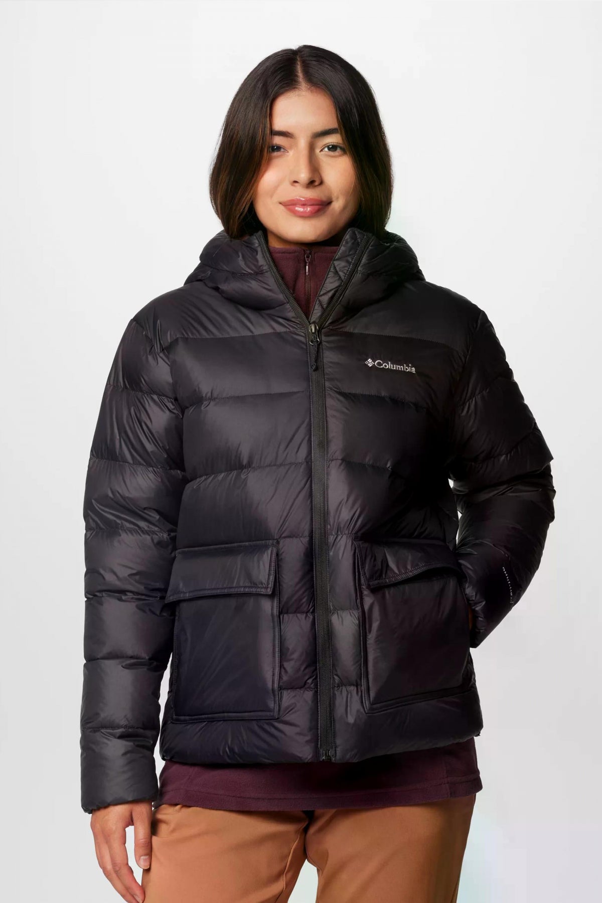 COLUMBIA HARMONY FALLS HOODED DOWN en color NEGRO  (1)