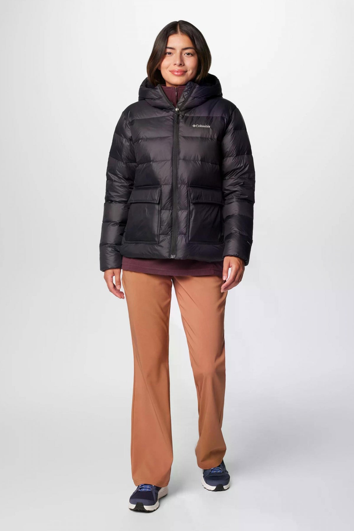 COLUMBIA HARMONY FALLS HOODED DOWN en color NEGRO  (4)