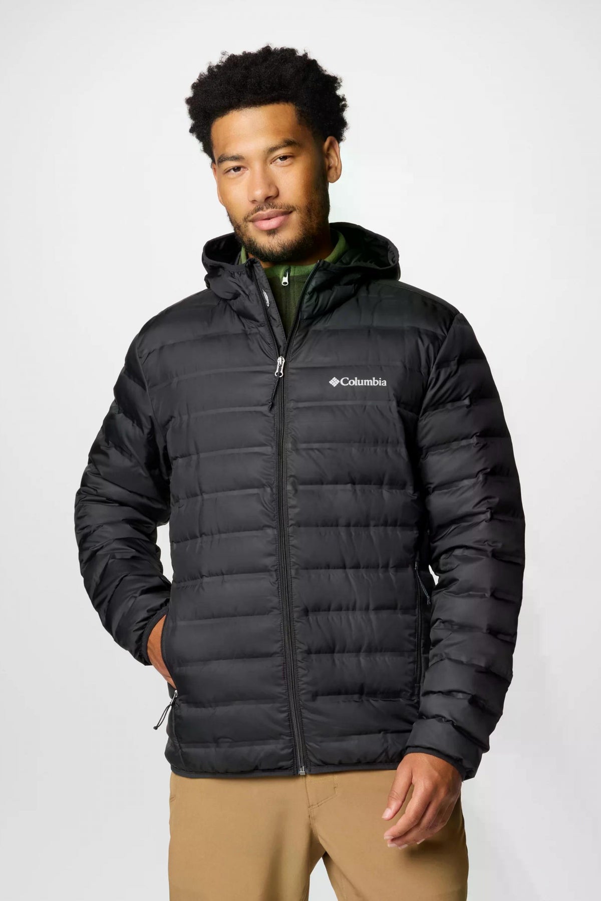 COLUMBIA LAKE  II DOWN HOODED JACKET en color NEGRO  (1)