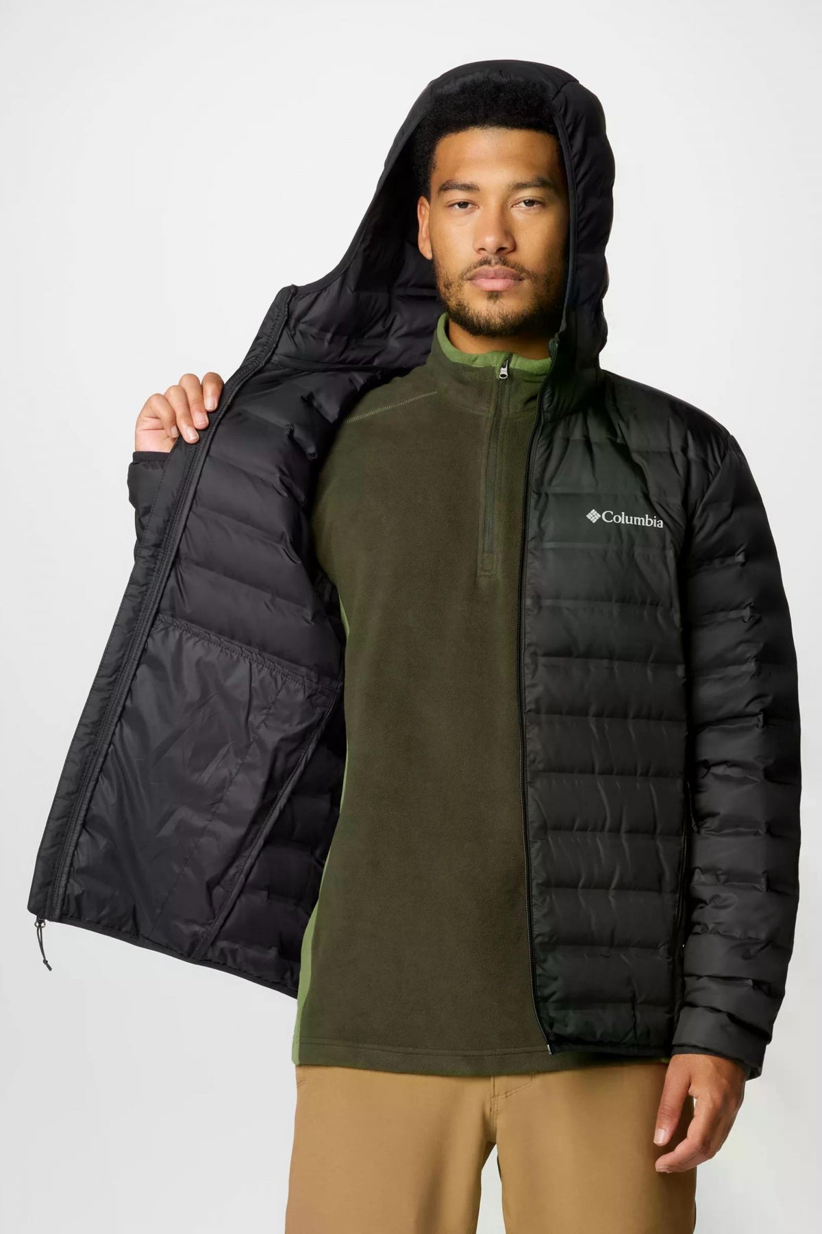 COLUMBIA LAKE  II DOWN HOODED JACKET en color NEGRO  (3)