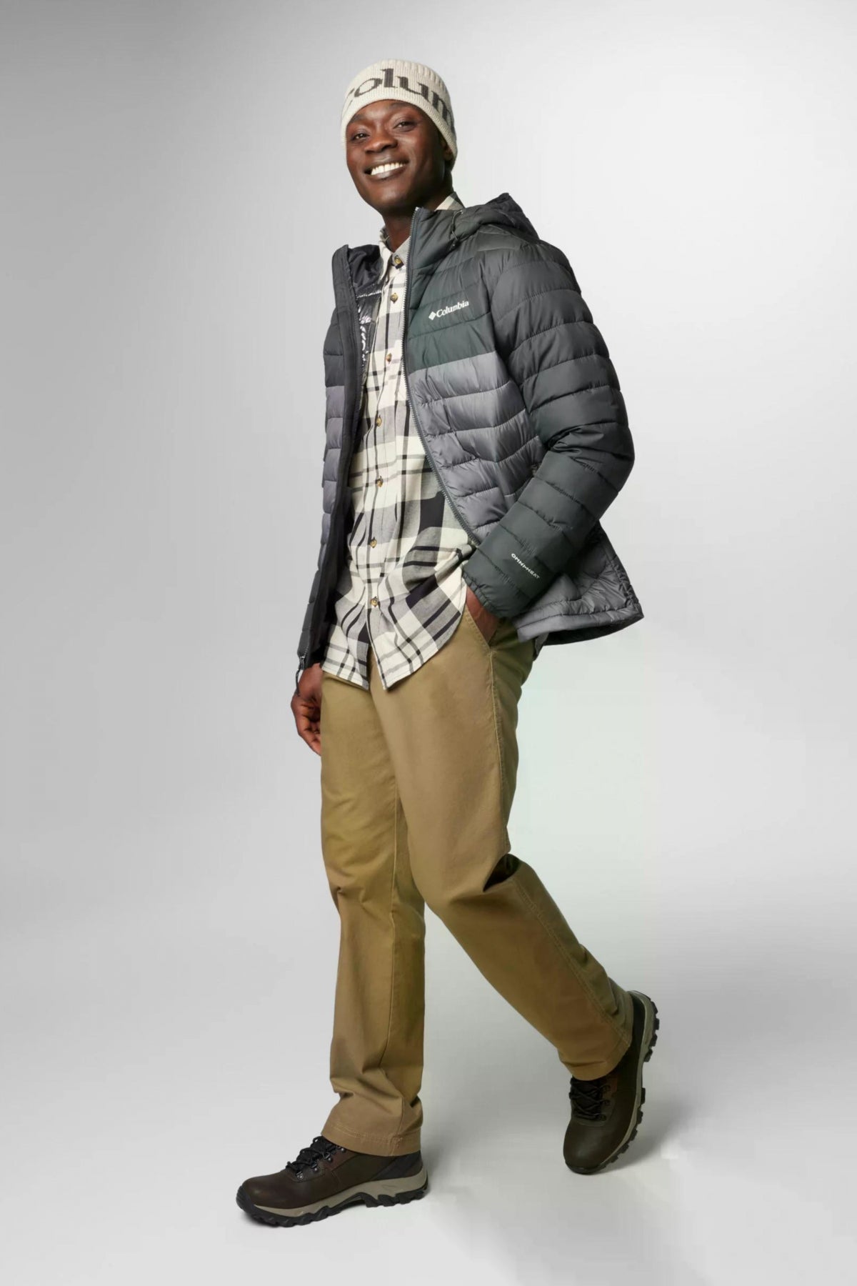 COLUMBIA POWDER LITE II HOODED JACKET en color GRIS  (4)
