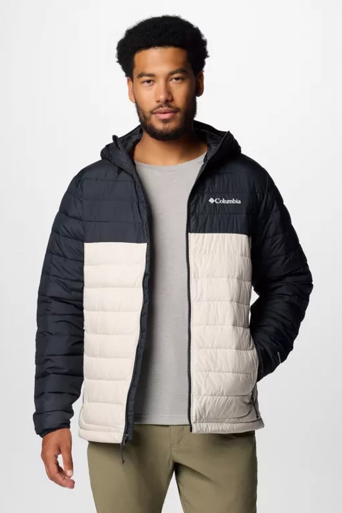 COLUMBIA POWDER LITE II HOODED JAC en color BEIS  (1)