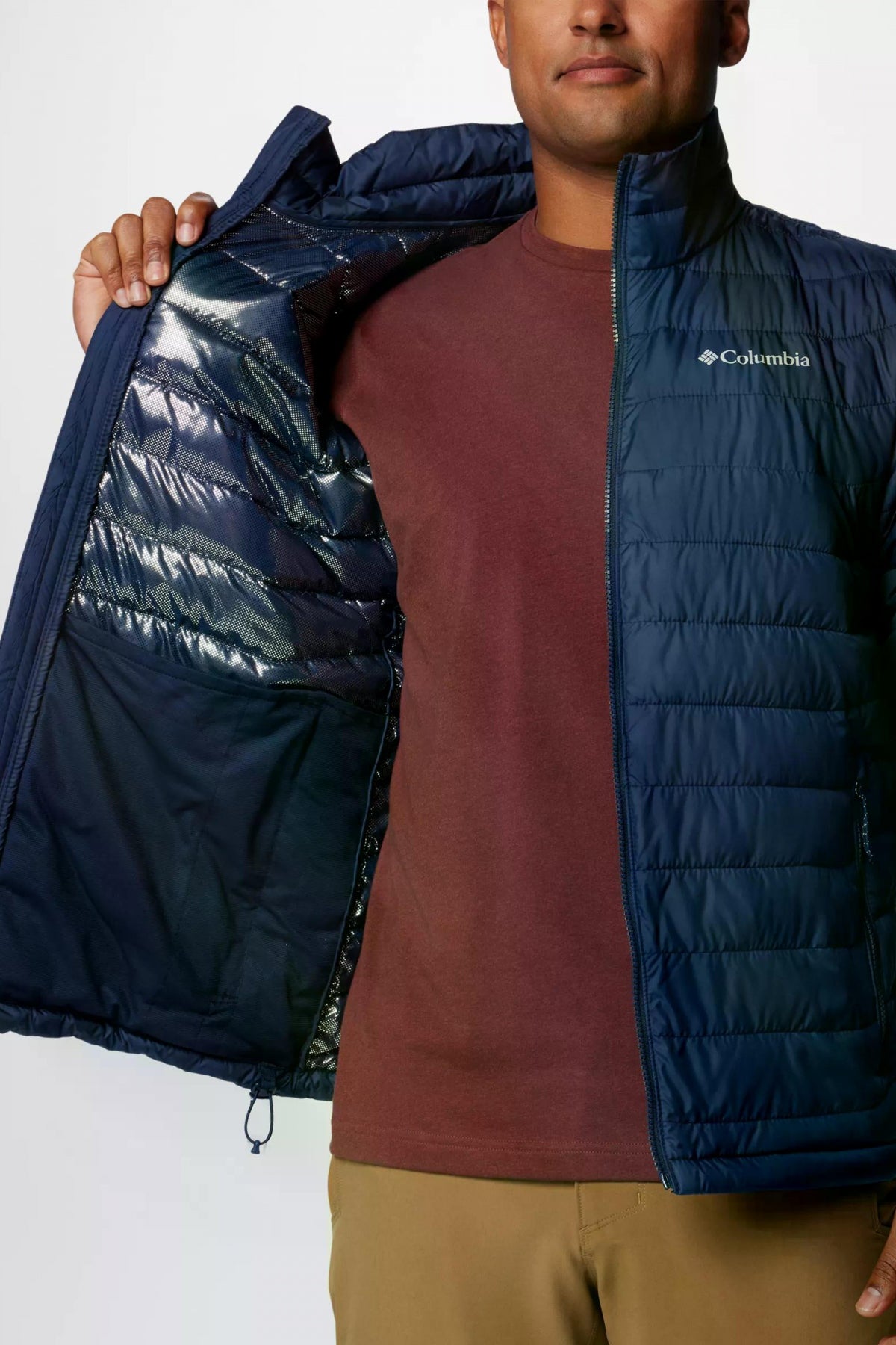 COLUMBIA POWDER LITE II JACKET en color AZUL  (3)