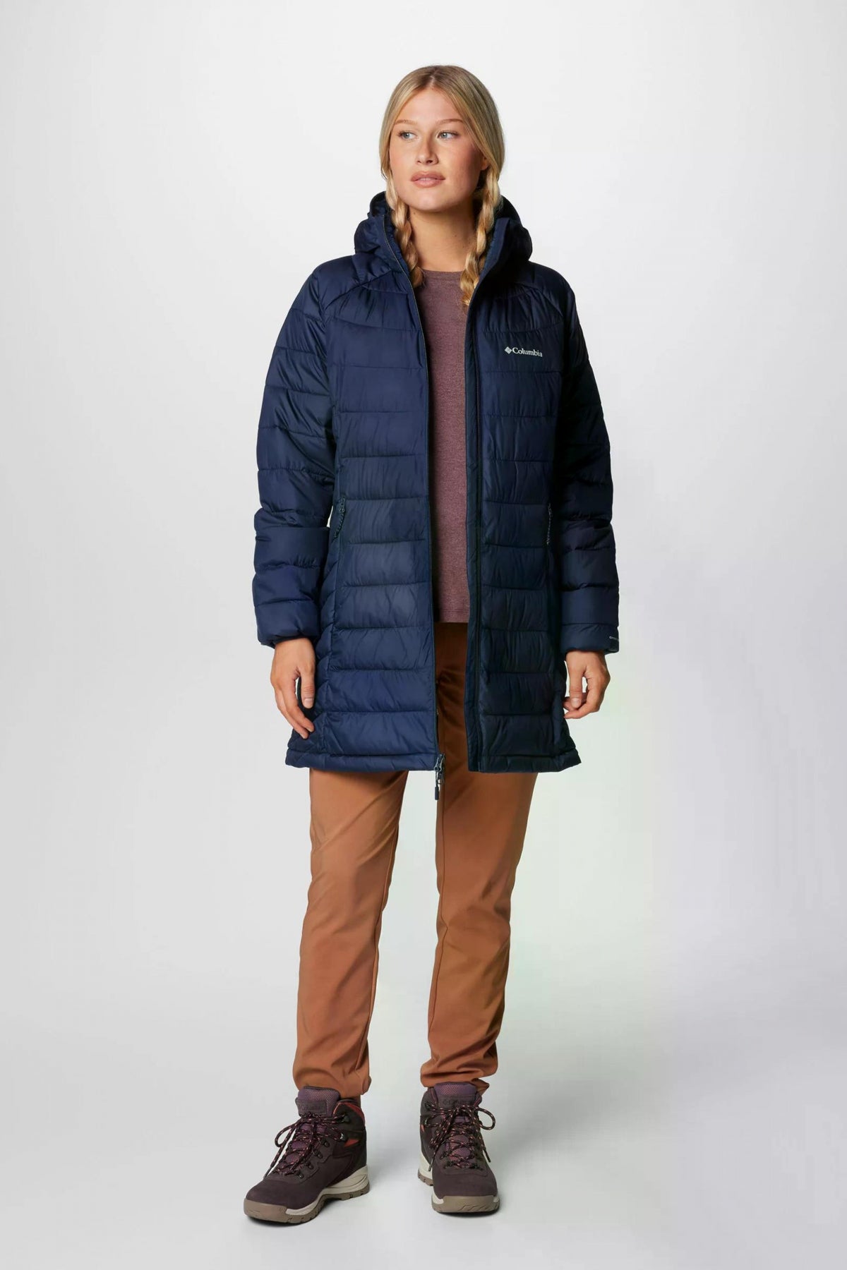 COLUMBIA POWDER LITE II MID JACKET en color AZUL  (4)