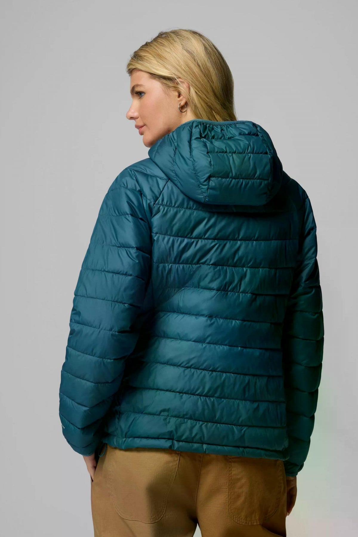 COLUMBIA POWDER LITE II HOODED JACKET en color AZUL  (2)