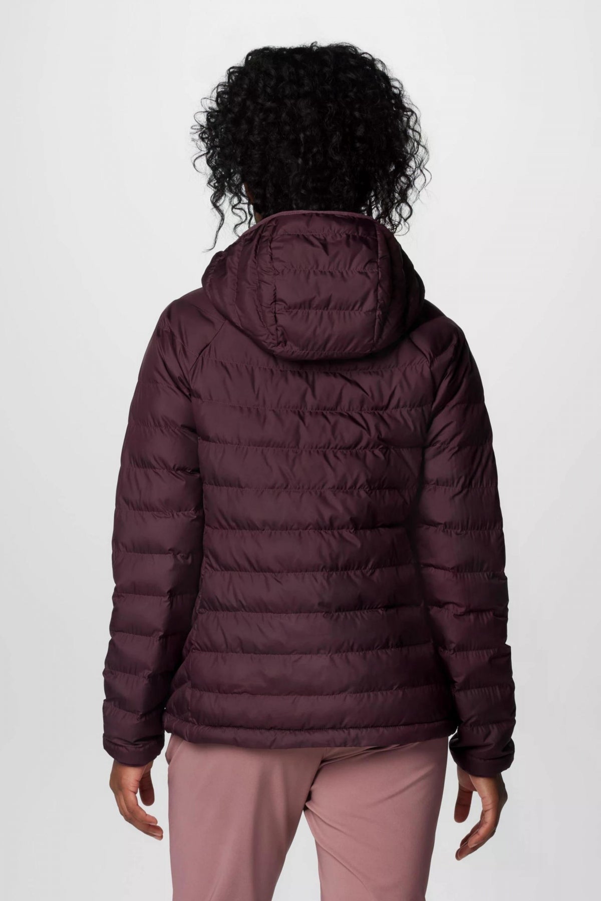 COLUMBIA POWDER LITE II HOODED JACKET en color BURDEOS  (2)