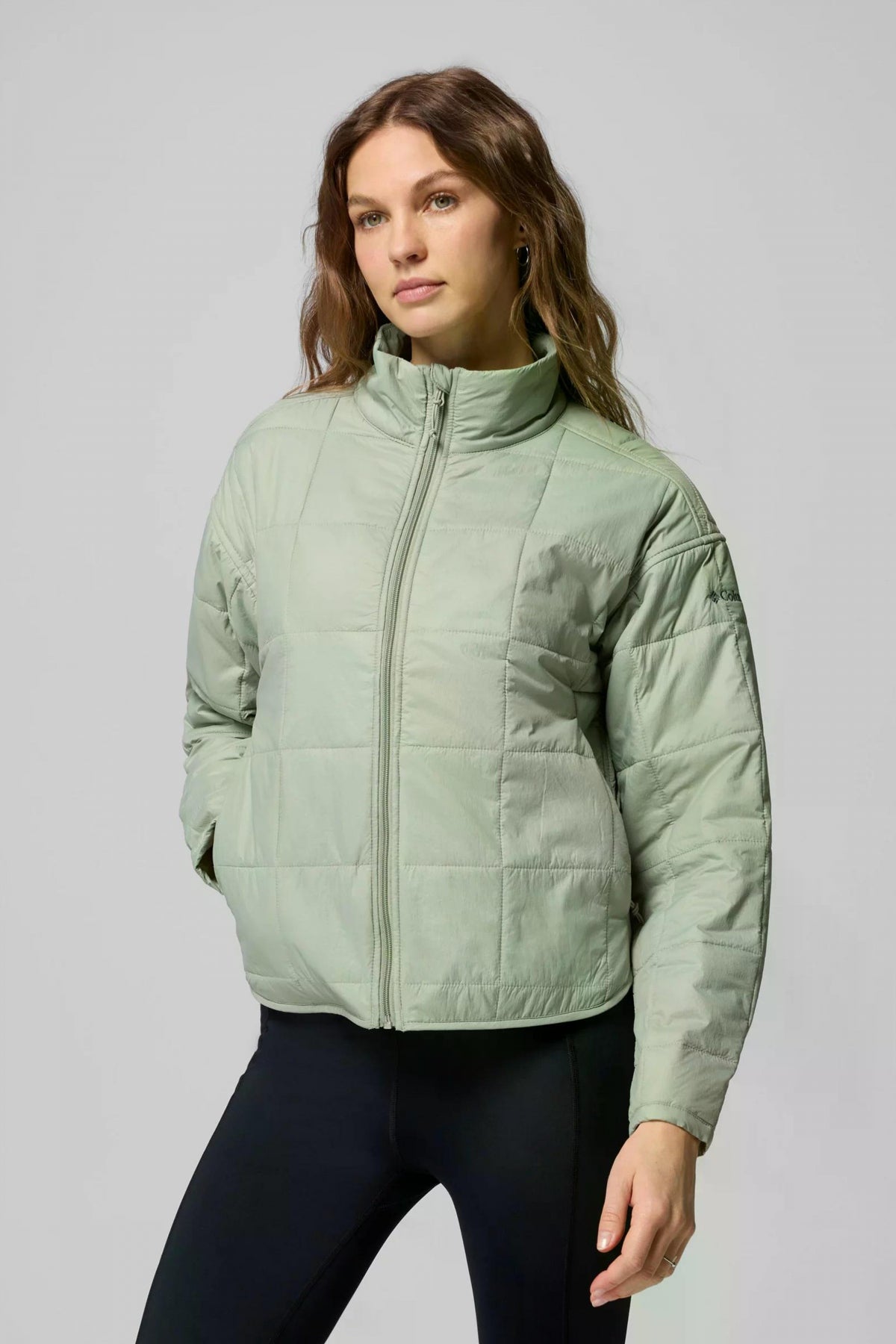 COLUMBIA SIENNA HILL QUILTED JACKET en color VERDE  (1)