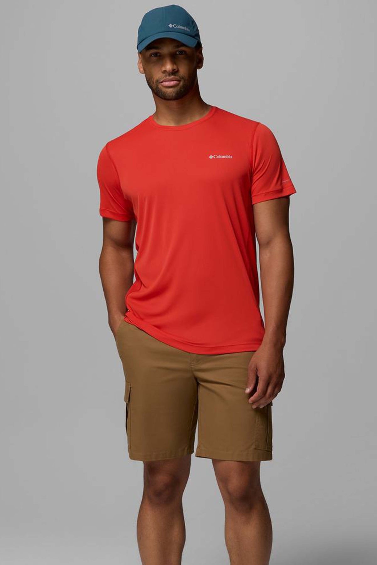 COLUMBIA  RULES LIGHT SS CREW  en color NARANJA  (2)