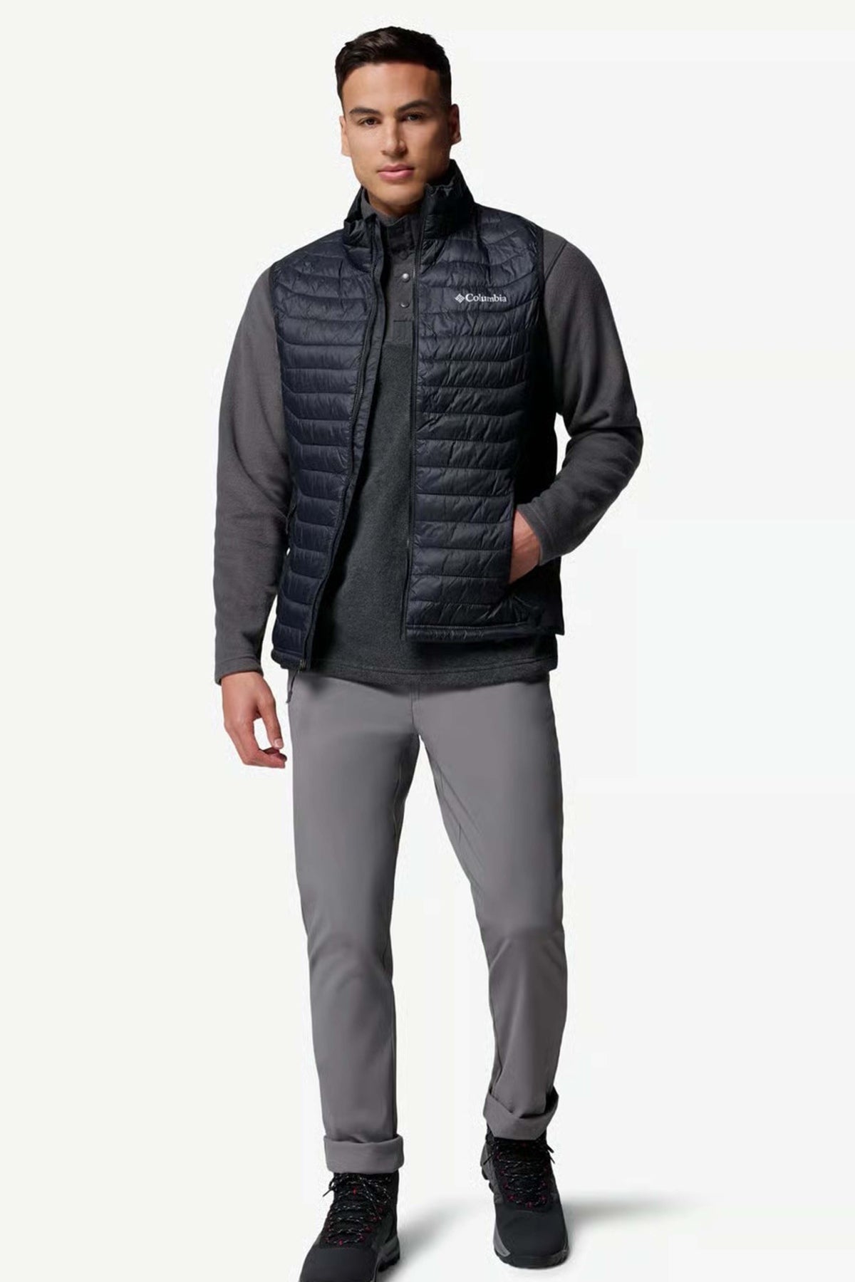 COLUMBIA POWDER PASS HYBRID VEST en color NEGRO  (3)